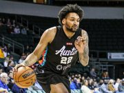 Jordan Murphy is one of two returning players on the Austin Spurs training camp roster.