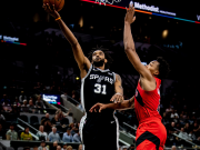 Keita Bates-Diop led the San Antonio Spurs in scoring against the Toronto Raptors with a number of players injured.