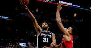 Keita Bates-Diop led the San Antonio Spurs in scoring against the Toronto Raptors with a number of players injured.