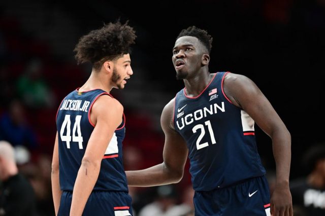 UConn is one of the college baksetball teams in action this week, highlighting the schedule.