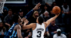 Keldon Johnson led the San Antonio Spurs in scoring but couldn't defeat the Memphis Grizzlies Wednesday night.