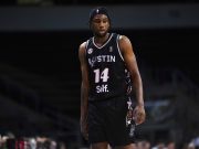 Blake Wesley playing for the Austin Spurs